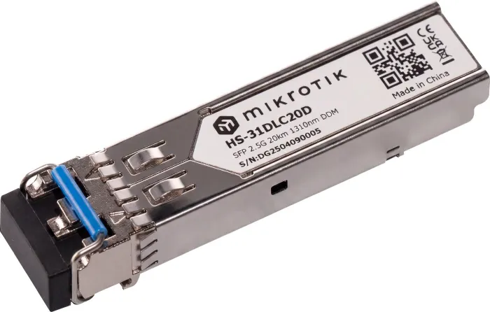 MikroTik 1/2.5G SFP optical modul HS-31DLC20D,SM, 20km, 1310nm
