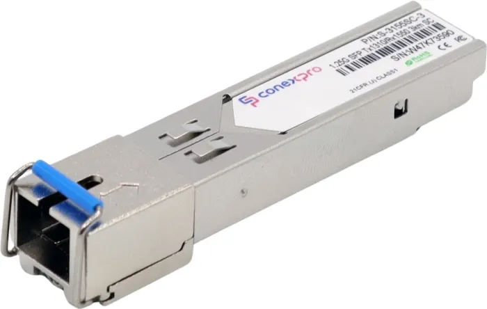 Conexpro 1.25G SFP optical module, WDM/BiDi, SM, Tx1310/Rx1550nm, 3km, 1x SC, DDM
