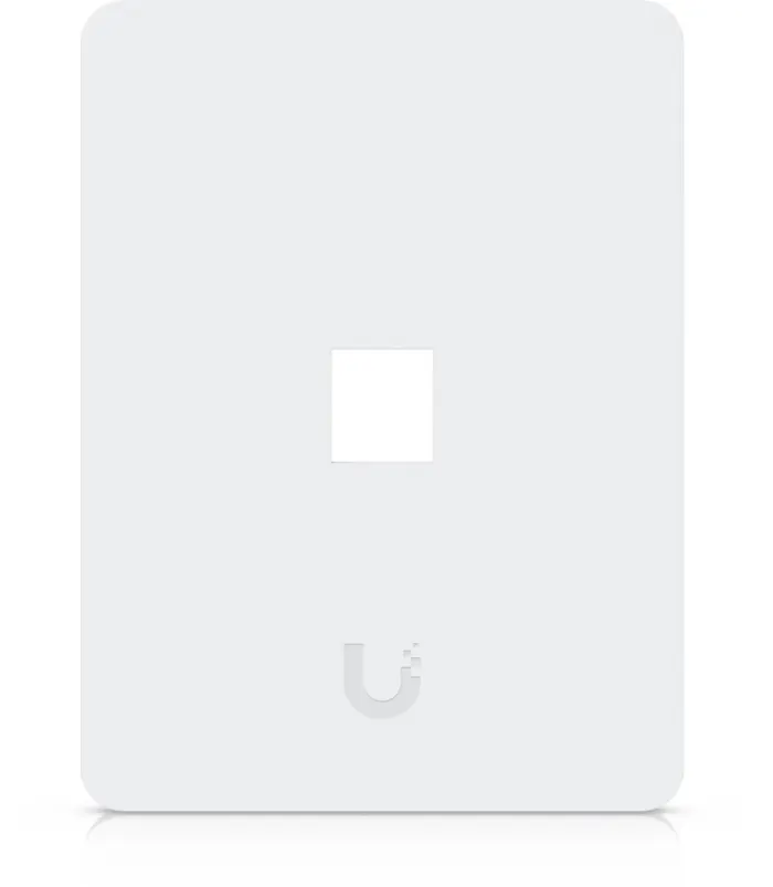 Ubiquiti Universal wall plate for 1 keystones, vertical, paintable, 4 pack