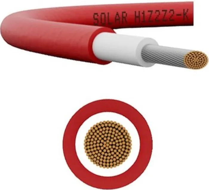 Solar cable 6mm, 1m, red