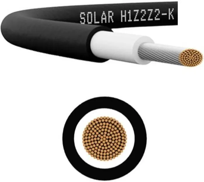 Solar cable 6mm, 1m, black