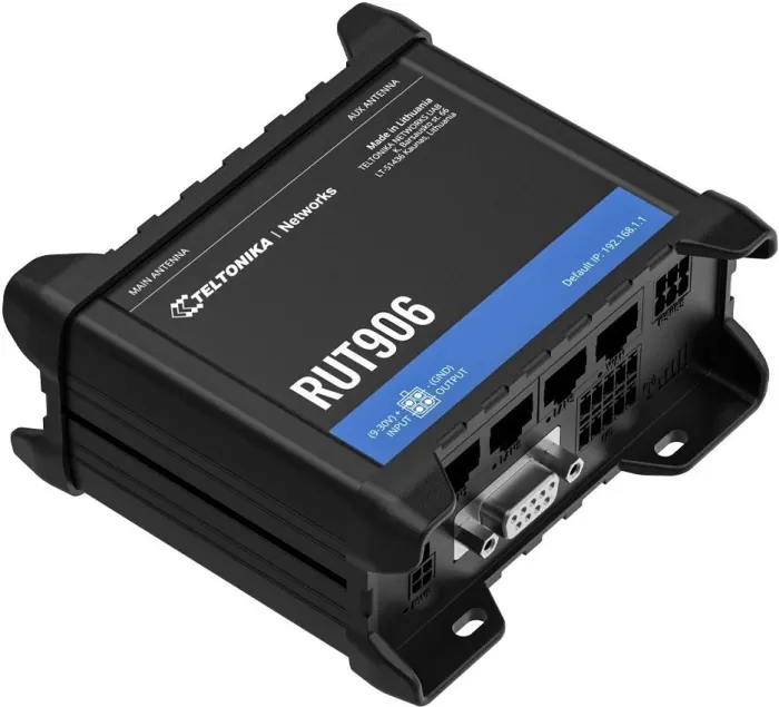 Teltonika RUT906 Industrial cellular LTE Wi-Fi Router, RS232 and RS485, GPS