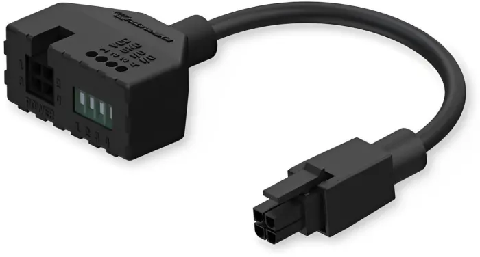 Teltonika 4-pin power adapter with I/O terminal block