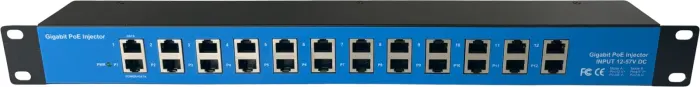Conexpro passive Gigabit PoE rackmount panel, 12 ports