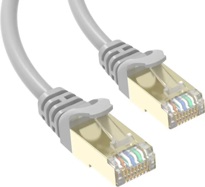 Conexpro slim patch cable STP, CAT6A, 5m, gray