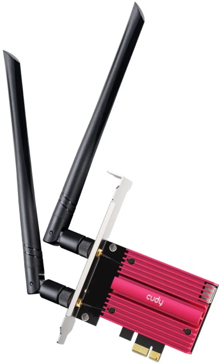 Cudy WE3000S Tri-Band Wi-Fi 6E and Bluetooth PCI express adapter, AX5400
