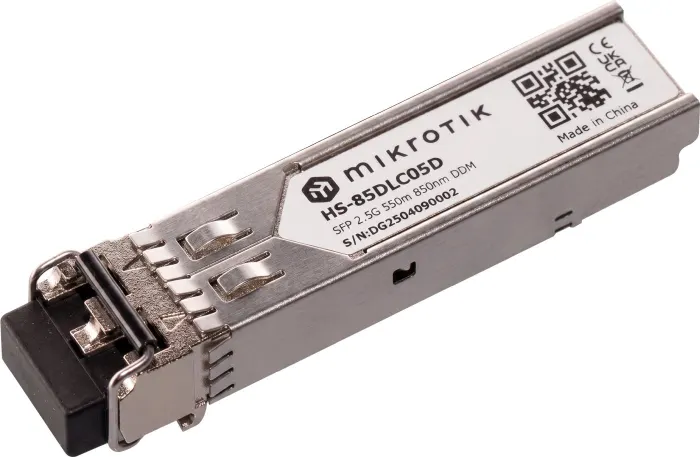 MikroTik 1/2.5G SFP optical module HS-85DLC05D, MM, 550m, 850nm