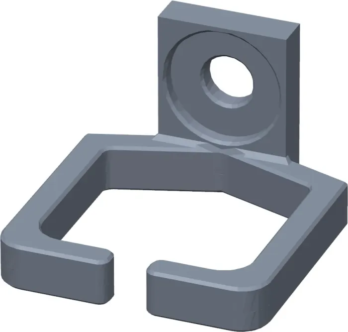 Conexpro kit of 4 rackmount plastic cable management ring 37 x 39mm, gray