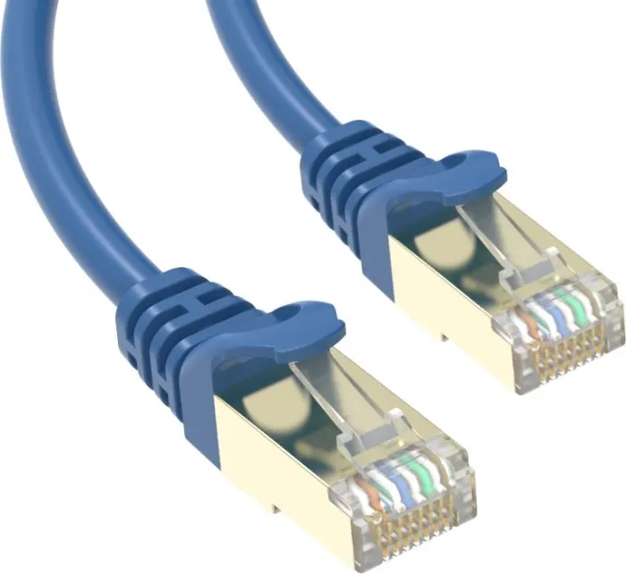 Conexpro slim patch cable STP, CAT6A, 3m, blue
