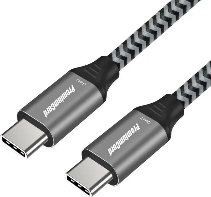 PremiumCord USB-C cable, USB 3.2 Gen 2x2, 3A, 60W, 2m, cotton braid