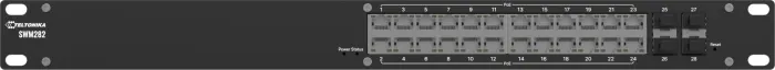 Teltonika SWM282 Industrial PoE managed switch, 24x GLAN, 4x SFP