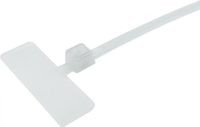 Conexpro plastic cable ties with label 10cm, width 25mm, 100 pc