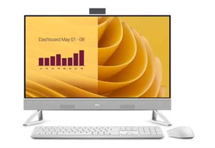 DELL EC27250 Intel Core i5 i5-1334U 68.6 cm (27") 1920 x 1080 pixels All-in-One PC 16 GB DDR5-SDRAM 512 GB SSD Windows 11 Pro Wi-Fi 6E (802.11ax) Pearl, White
