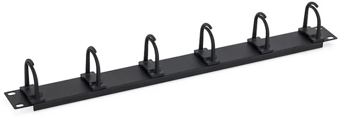 Triton cable management panel RAB-VP-X13-A1, 19", 1U, 6x small hook, black