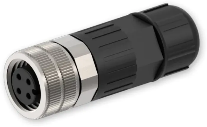 Teltonika power connector M12 A type 4-PIN, female