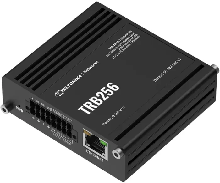 Teltonika TRB256 Industrial LTE-M1/NB-IoT Gateway Router, GPS, I/O, RS232 and RS485