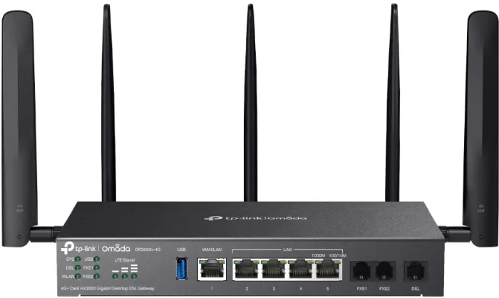 TP-Link DR3650v-4G, 4G+ Omada Wi-Fi 6 DSL Gateway