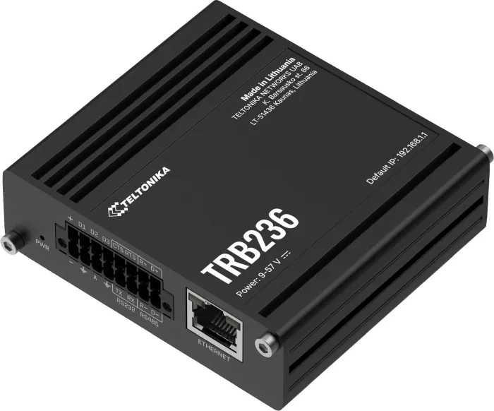 Teltonika TRB236 Industrial 4G LTE Gateway, I/O, RS232 and RS485