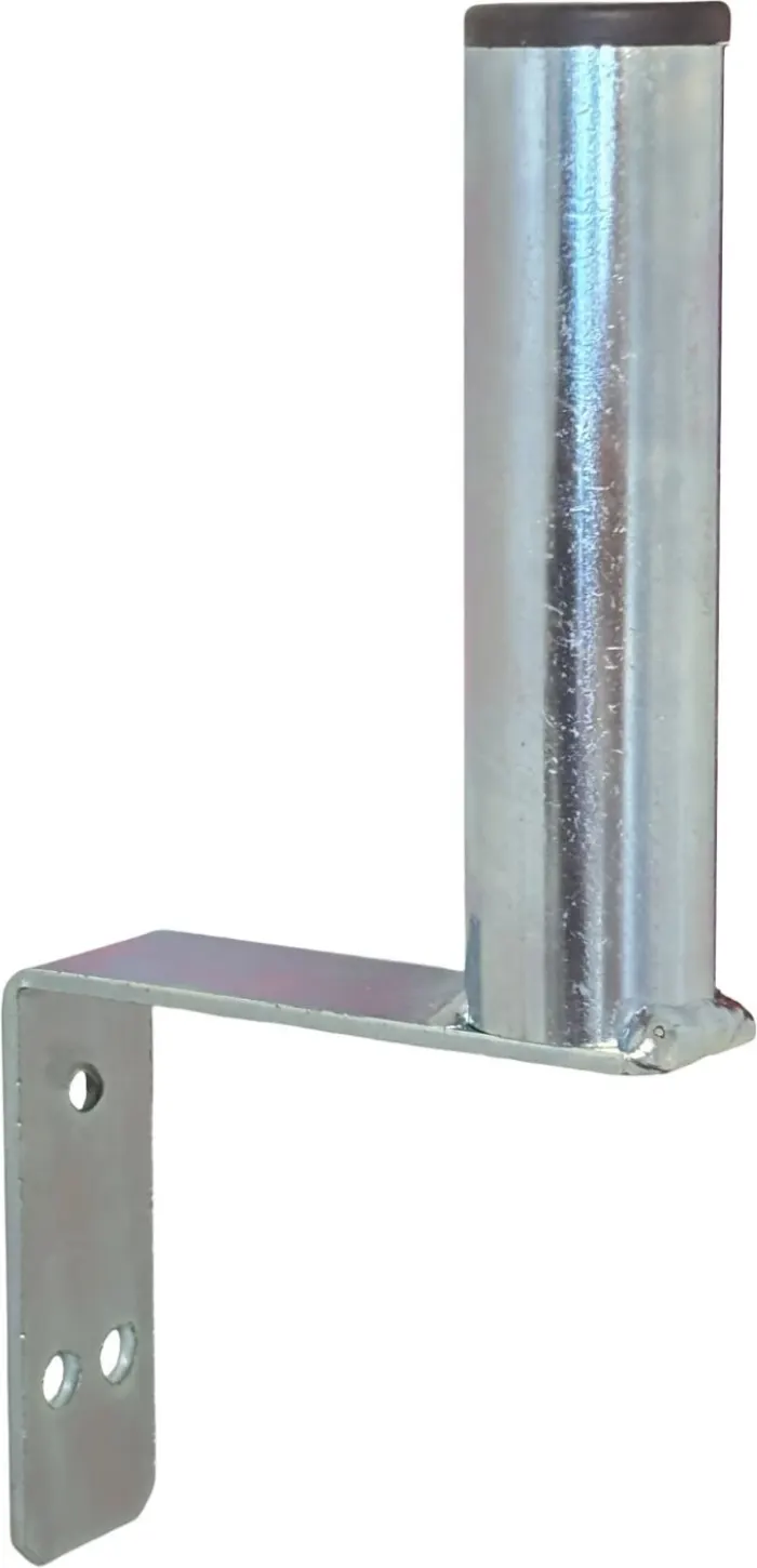 Wall-mounted antenna bracket "L", length 10cm, height 12cm, diameter 32mm, retail package