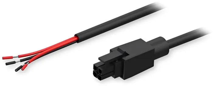 Teltonika power cable with 4-pin connector to open wire, 1.5m