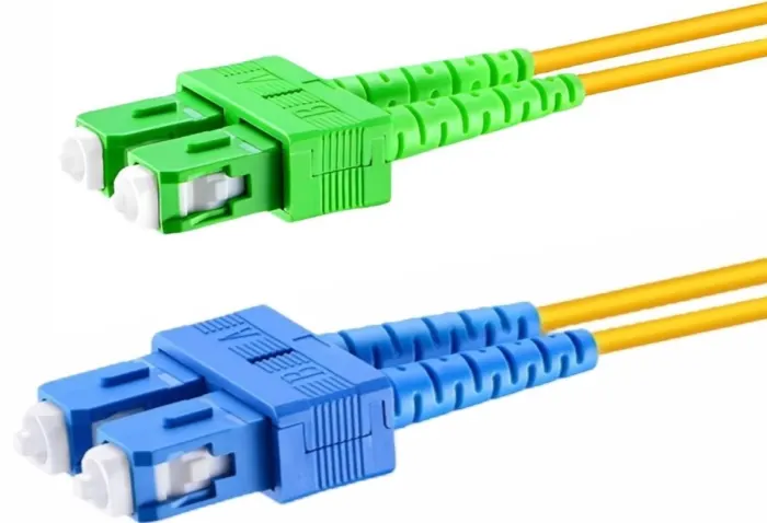 Conexpro fiber optic patch cord, SCupc/SCapc, Duplex, Singlemode 9/125, 1m
