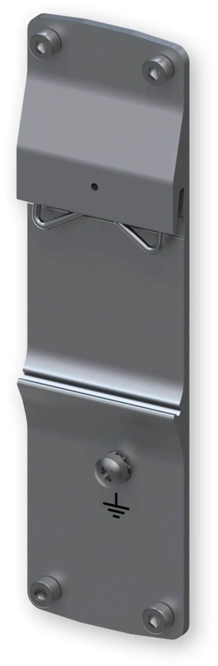 Teltonika TSW1 rear panel with DIN rail holder
