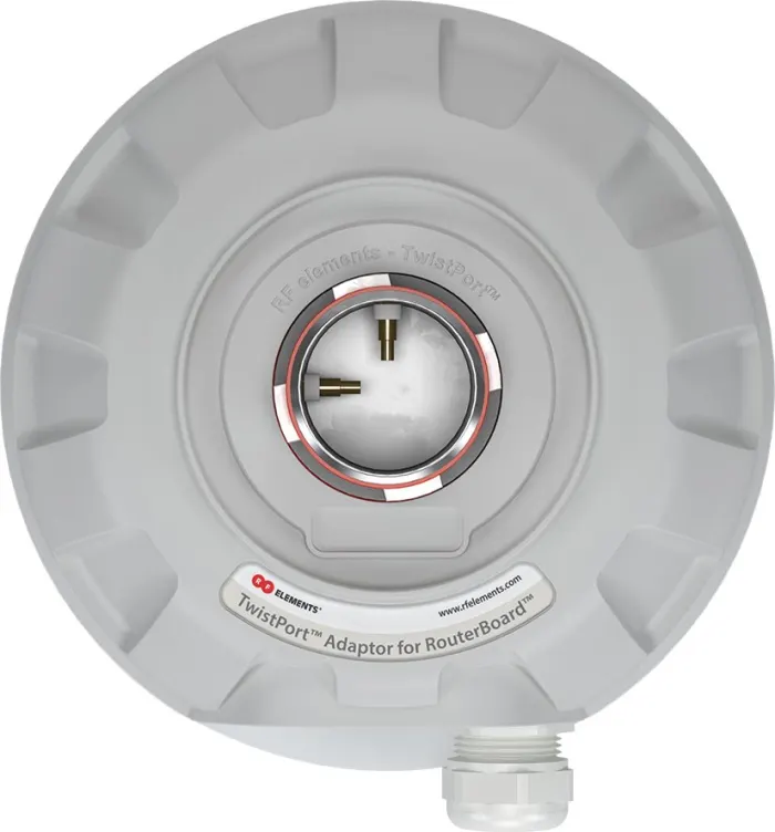 RF Elements TPA-RBC TwistPort aluminium adaptor for MikroTik RouterBOARD