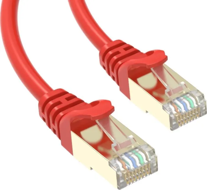 Conexpro slim patch cable STP, CAT6A, 2m, red
