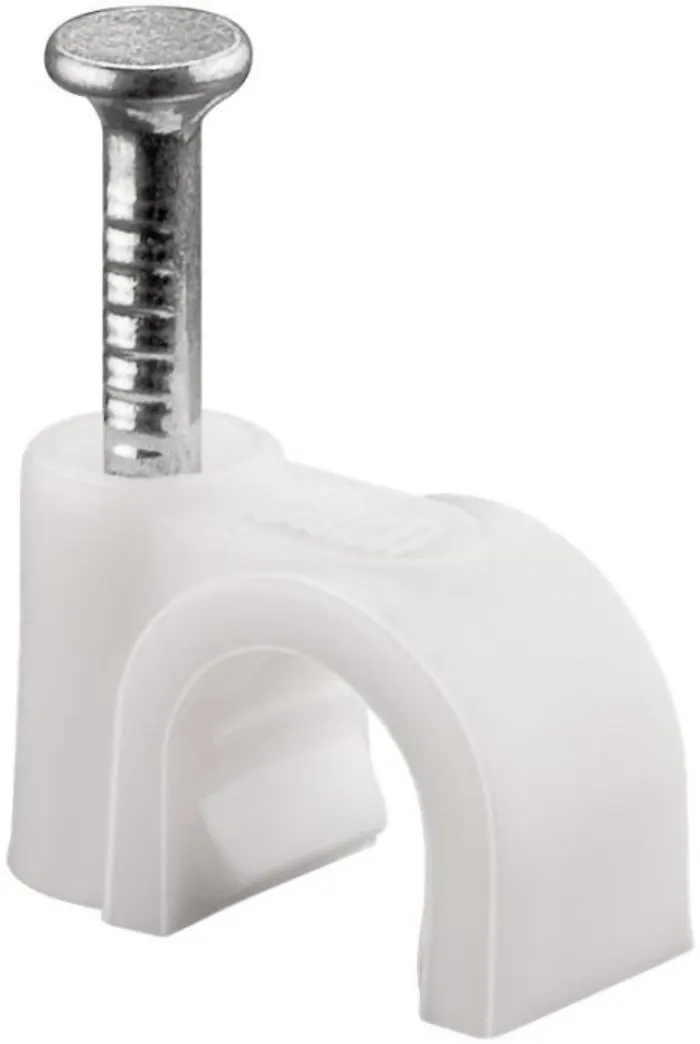 Conexpro cable clip 6mm white, 100 pcs