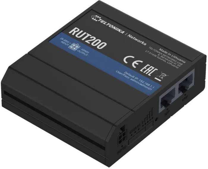 Teltonika RUT200 Industrial cellular LTE Wi-Fi Router, eSIM