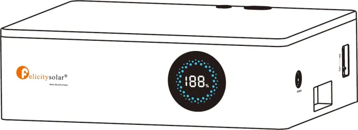 Felicity battery with display and base FLS48100-C, 5,12 kWh, LV