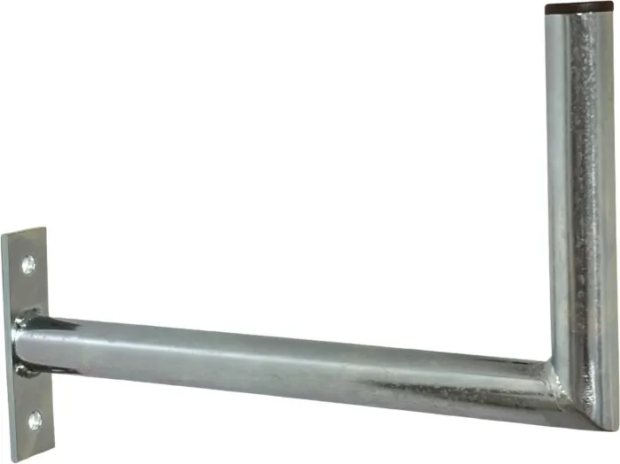 Wall-mounted antenna bracket "L", length 35cm, height 20cm, diameter 32mm, retail package