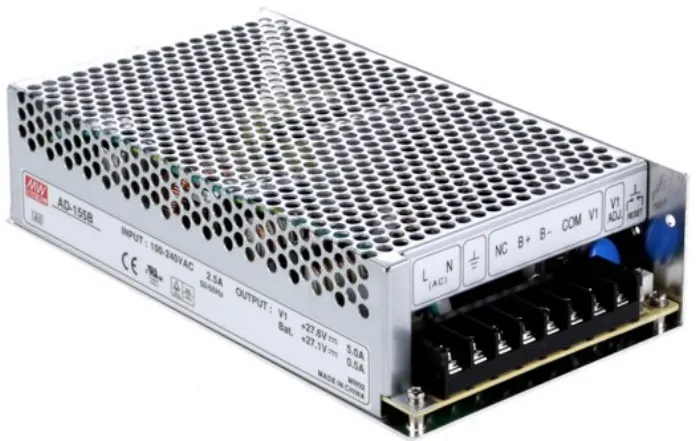 MEAN WELL AD-155B Industrial power supply with backup, 155W, 27.6V