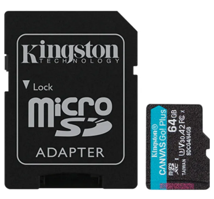64GB microSDXC CANVAS GO PLUS G4 + ADP