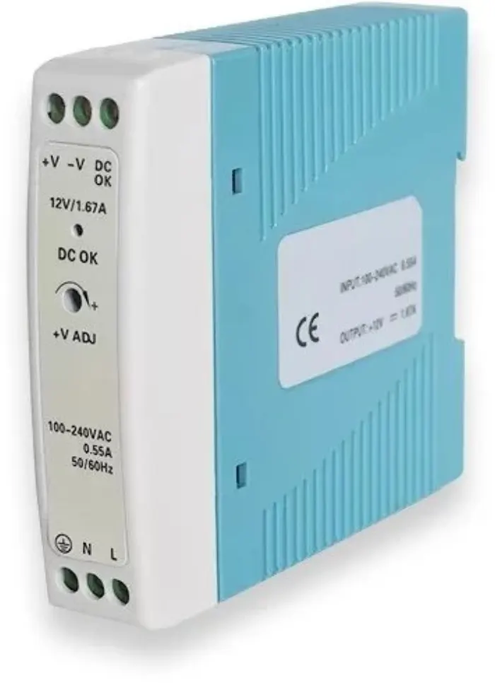 Teltonika DIN rail power supply, 12V, 20W